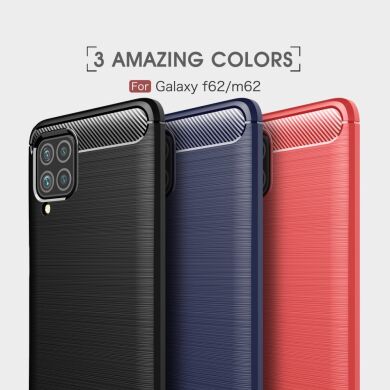 Захисний чохол UniCase Carbon для Samsung Galaxy M62 - Red