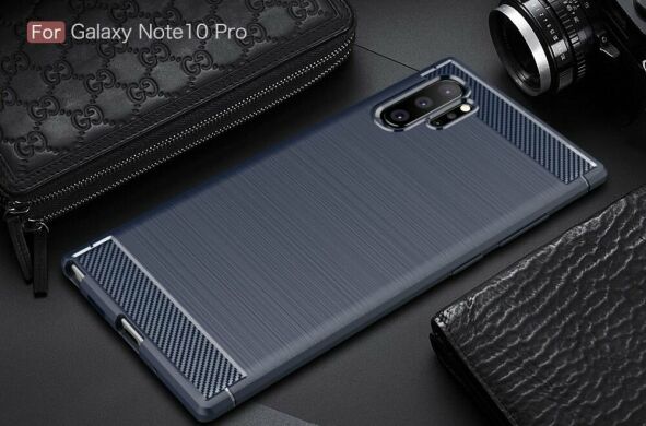 Захисний чохол UniCase Carbon для Samsung Galaxy Note 10 Pro - Blue
