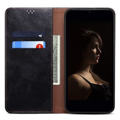 Защитный чехол UniCase Leather Wallet для Samsung Galaxy A07 (A075) - Black
