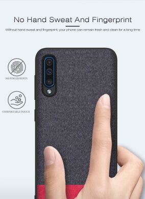 Защитный чехол UniCase Texture Style для Samsung Galaxy A50 (A505) / A30s (A307) / A50s (A507) - Dark Blue