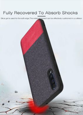 Защитный чехол UniCase Texture Style для Samsung Galaxy A50 (A505) / A30s (A307) / A50s (A507) - Black / Orange