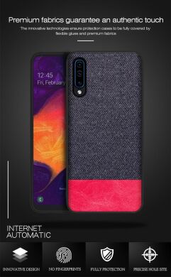 Защитный чехол UniCase Texture Style для Samsung Galaxy A50 (A505) / A30s (A307) / A50s (A507) - Black / Orange