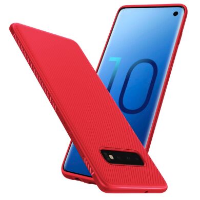 Защитный чехол UniCase Twill Soft для Samsung Galaxy S10 Plus (G975) - Red