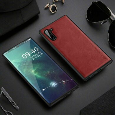 Захисний чохол X-LEVEL Leather Back Cover для Samsung Galaxy Note 10 (N970) - Red