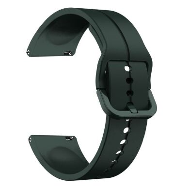 Ремінець Deexe Soft Line для годинників з шириною кріплення 22мм - Blackish Green