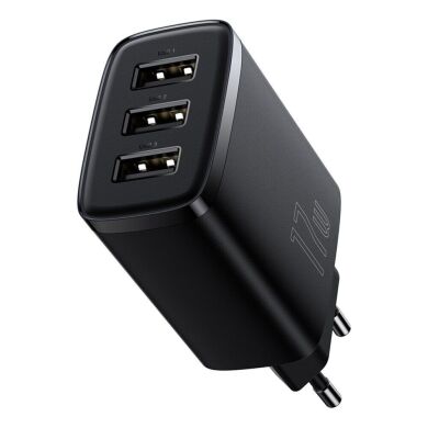 Сетевое зарядное устройство Baseus Compact 17W (3USB) CCXJ02 - Black