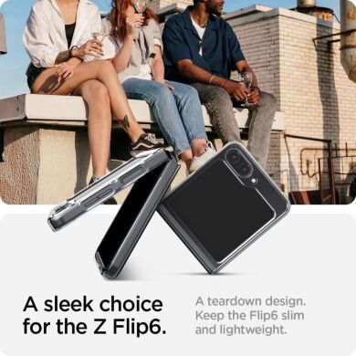 Защитный чехол Spigen (SGP) AirSkin (FF) для Samsung Galaxy Flip 6 - Crystal Clear