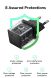 Сетевое зарядное устройство Baseus Palm 1C (20W) P10111602113-00 - Black. Фото 12 из 16