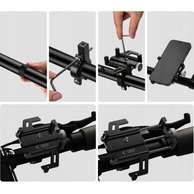 Велосипедний тримач Tech-Protect V1 Universal Mount - Black