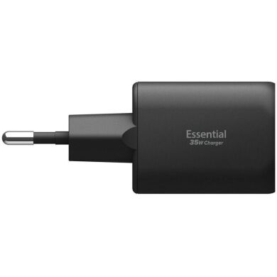 Мережевий зарядний пристрій Spigen EE352EU USB + Type-C (35W) ACH09463 - Black