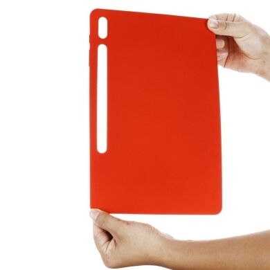 Захисний чохол Deexe Silicone Shell для Samsung Galaxy Tab S7 Plus (T970/975) / S8 Plus (T800/806) - Red