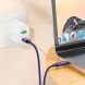 Кабель Hoco U125 Benefit 100W Type-C to Type-C (1.2m) - Purple