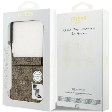 Защитный чехол Guess 4G Classic MagSafe для Samsung Galaxy Flip 7 (GUHMZF7P4MSEGCW) - Brown