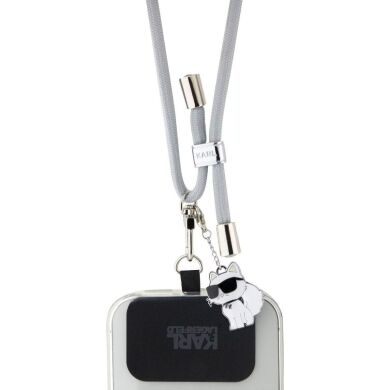 Ремешок для смартфона Karl Lagerfeld Universal CBDY Cord (KLUCNMSCKIG) - Grey