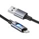 Кабель Hoco U144 USB to Type-C (3A, 1.2m) - Black. Фото 3 из 6