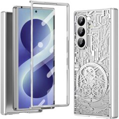 Защитный чехол UniCase Mechanical Legend для Samsung Galaxy Fold 8 Ultra - Silver