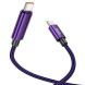 Кабель Hoco U125 Benefit 100W Type-C to Type-C (1.2m) - Purple
