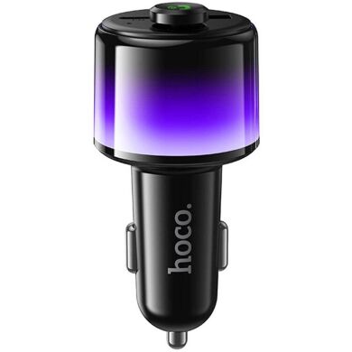 FM модулятор Hoco E166 Path PD42W + QC3.0 (USB to Type-C) - Black