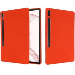 Захисний чохол Deexe Silicone Shell для Samsung Galaxy Tab S7 Plus (T970/975) / S8 Plus (T800/806) - Red