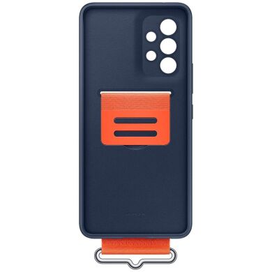 Захисний чохол Silicone Cover with Strap для Samsung Galaxy A53 (A536) EF-GA536TNEGRU - Navy
