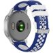 Ремешок Deexe Dot Color для часов с шириной крепления 18 мм - Blue / White. Фото 1 из 8