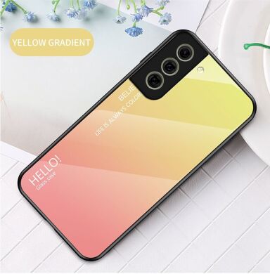 Захисний чохол Deexe Gradient Color для Samsung Galaxy S21 FE (G990) - Yellow / Pink