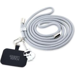 Ремешок для смартфона Karl Lagerfeld Universal CBDY Cord (KLUCNMSCKIG) - Grey