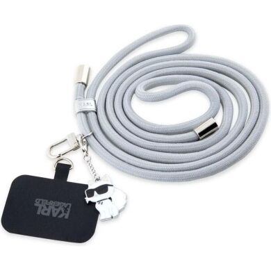 Ремешок для смартфона Karl Lagerfeld Universal CBDY Cord (KLUCNMSCKIG) - Grey