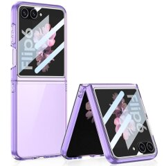 Защитный чехол GKK Translucent для Samsung Galaxy Flip 6 - Transparent Purple