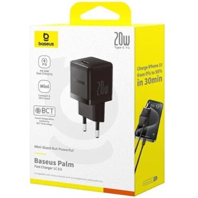 Сетевое зарядное устройство Baseus Palm 1C (20W) P10111602113-00 - Black