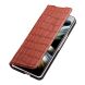 Шкіряний чохол QIALINO Croco Case для Samsung Galaxy Fold 4 - Brown