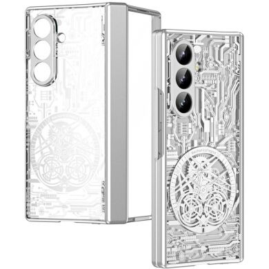 Защитный чехол UniCase Mechanical Legend для Samsung Galaxy Fold 8 Ultra - Silver