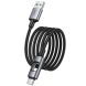 Кабель Hoco U144 USB to Type-C (3A, 1.2m) - Black. Фото 4 из 6
