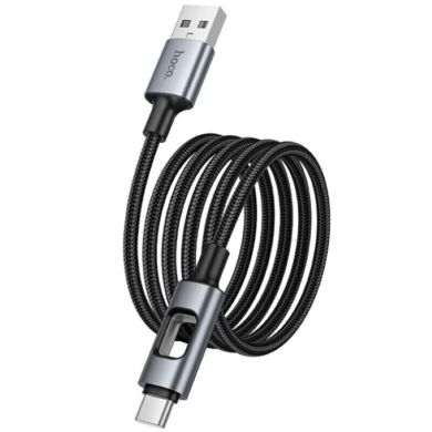 Кабель Hoco U144 USB to Type-C (3A, 1.2m) - Black