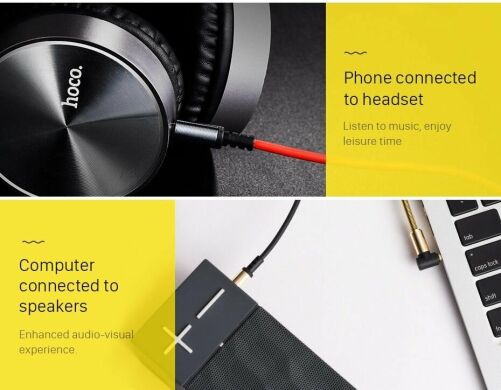 AUX-кабель Hoco UPA02 (2m) - Black