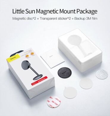 Автомобильный держатель Baseus Little Sun (SUTY-01) - Black