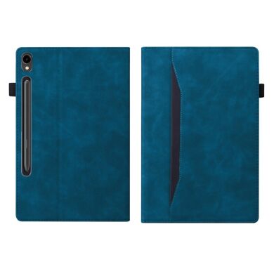 Чохол Deexe Business Style для Samsung Galaxy Tab S9 FE Plus (X610/616) - Blue