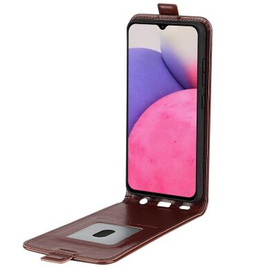 Чехол Deexe Flip Case для Samsung Galaxy A33 - Brown