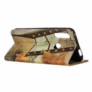 Чохол Deexe Life Style Wallet для Samsung Galaxy A20s (A207) - Eiffel Tower and Maple Leaf