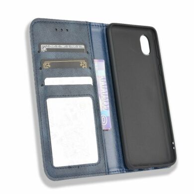 Чехол Deexe Retro Style для Samsung Galaxy A01 Core (A013) - Dark Blue