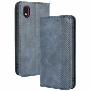 Чехол Deexe Retro Style для Samsung Galaxy A01 Core (A013) - Dark Blue