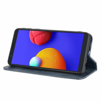 Чехол Deexe Retro Style для Samsung Galaxy A01 Core (A013) - Dark Blue
