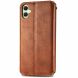 Чехол Deexe Rhombus Wallet для Samsung Galaxy A06 (A065) - Brown. Фото 5 из 6