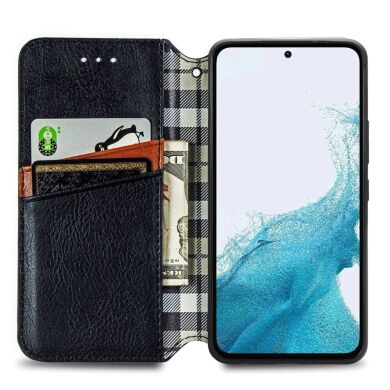 Чехол Deexe Rhombus Wallet для Samsung Galaxy A36 (A366) / A56 (A566) - Black