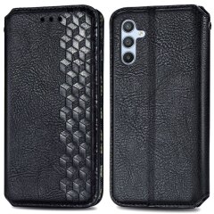 Чехол Deexe Rhombus Wallet для Samsung Galaxy A36 (A366) / A56 (A566) - Black