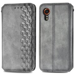 Чехол Deexe Rhombus Wallet для Samsung Galaxy Xcover 7 (G556) - Grey