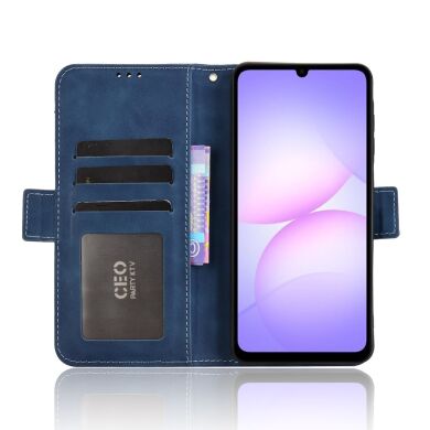 Чехол Deexe Wallet Stand для Samsung Galaxy A07 (A075) - Blue