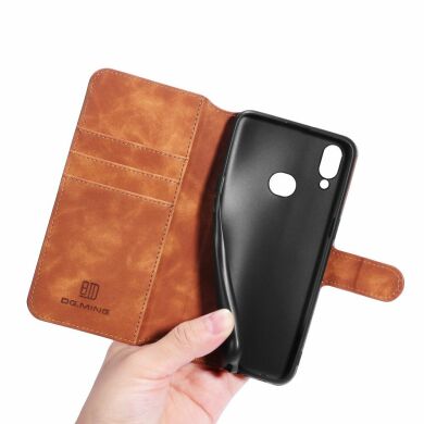 Чехол DG.MING Retro Style для Samsung Galaxy A10s (A107) - Brown