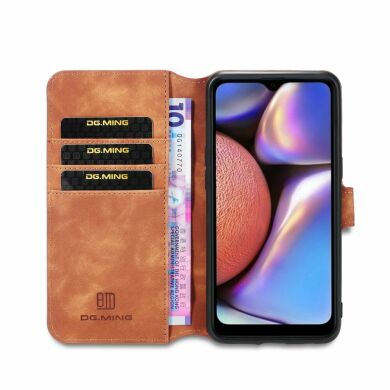 Чехол DG.MING Retro Style для Samsung Galaxy A10s (A107) - Brown