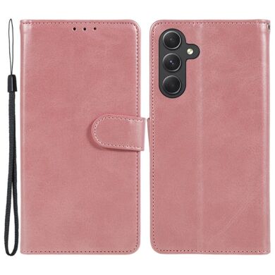 Чехол-книжка Deexe Classic Stand для Samsung Galaxy M35 (M356) - Rose Gold